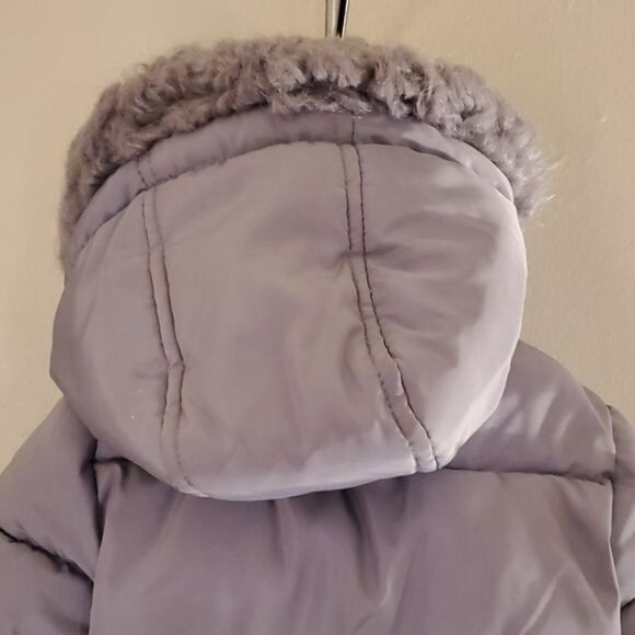 Jessica Simpson Puffer Winter Coat Jacket MAUVE Quilted INFANT Girl 12 Months - Picture 5 of 16